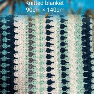 Handmade Crochet Blanket Cape Cover Crochet Throws Hand Knitted Blanket